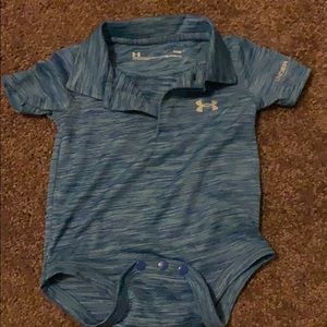 Under armour 3-6 month collared onesie